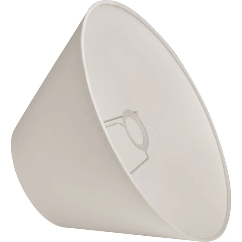 Watt & Veke Abat-jour Basic Wide en lin blanc, Ø 35 cm