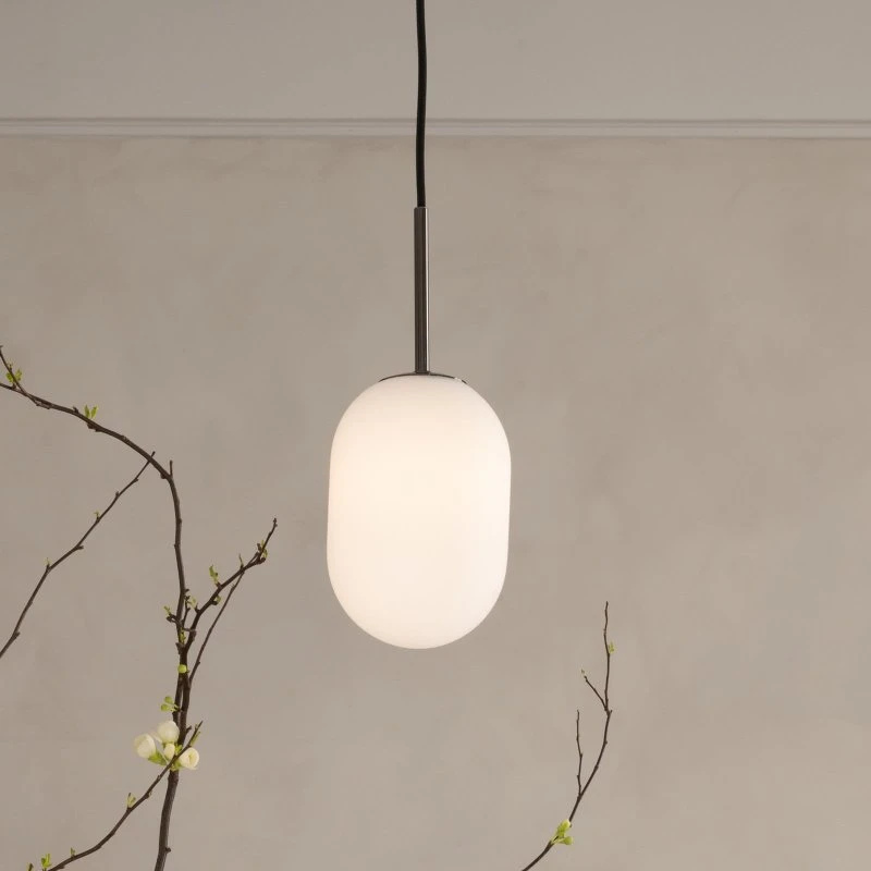 Watt & Veke Suspension Noor Ø 12 cm - Opale et Noir
