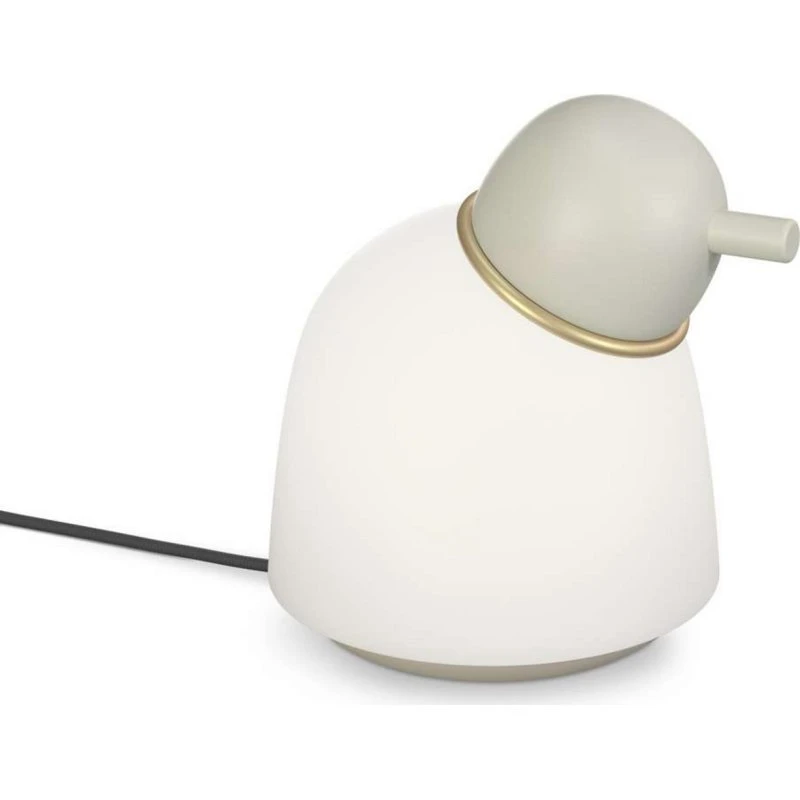 Belid Lampe de Table Bird H21,5 - Sable, Laiton et Verre Opale