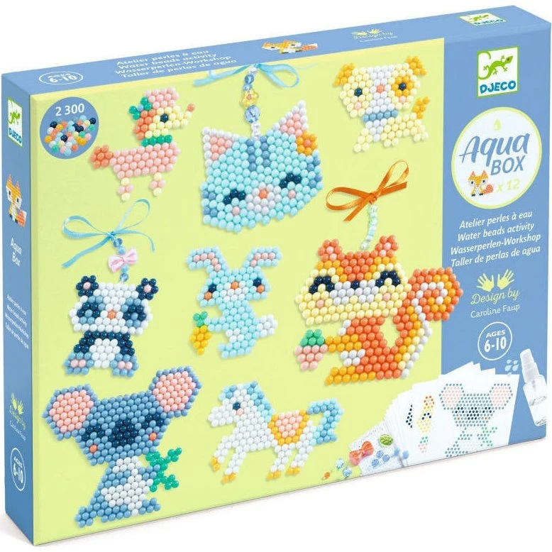 Djeco Aqua Box | Fourrures - Kit perles à eau