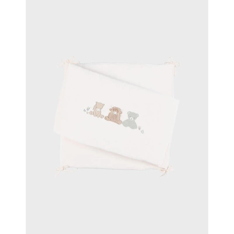 Noukie's Tour de lit réversible beige Fluffy, Orso & Lily