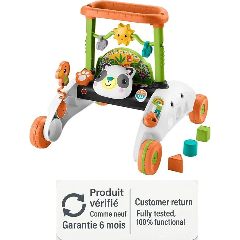 Fisher-Price Trotteur 2 Côtés Rythme Stable Multilingue