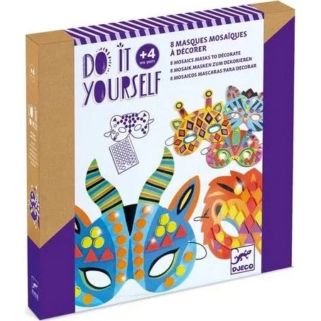 Djeco Masques Mosaïque Animaux de la Jungle