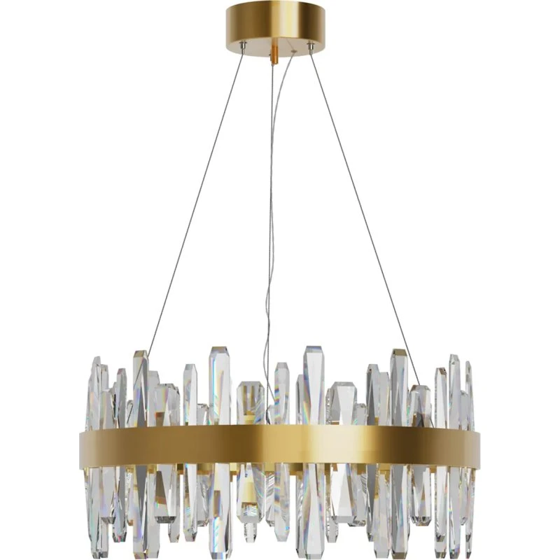 By Rydéns Suspension LED Triumph Laiton et Verre Ø 60 cm