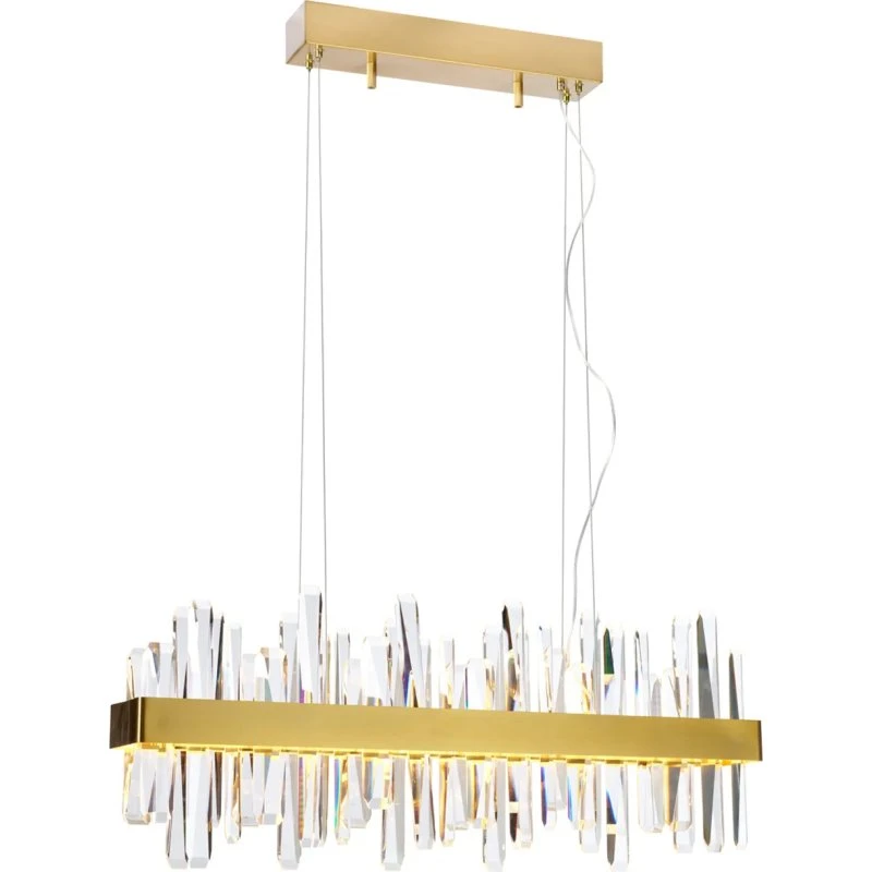 By Rydéns Suspension LED Triumph Bar 80 cm Laiton et Verre