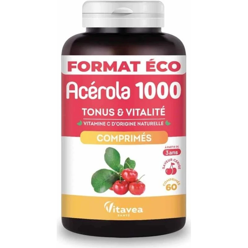 Vitavea Santé Acérola 1000 - 60 comprimés à croquer