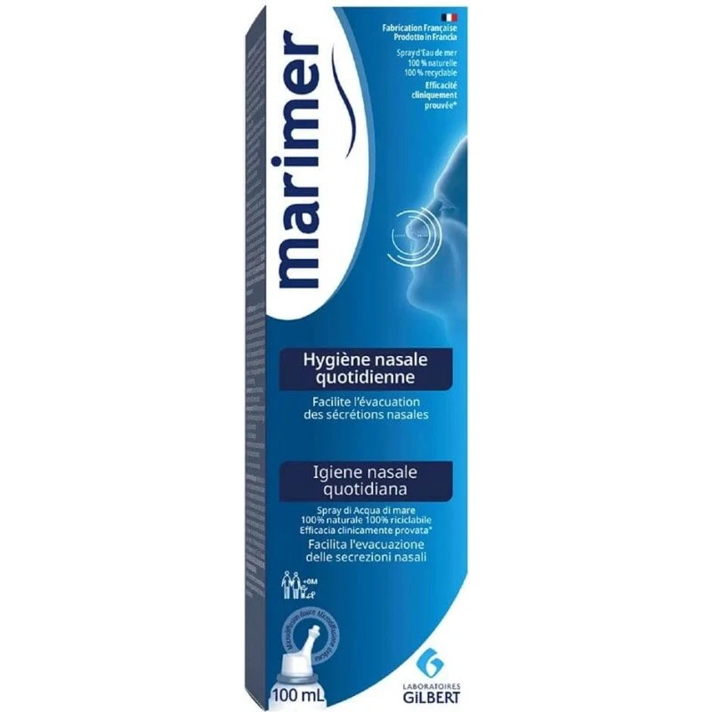 Marimer Spray Nasal Hygiène Nasale Quotidienne 100ml