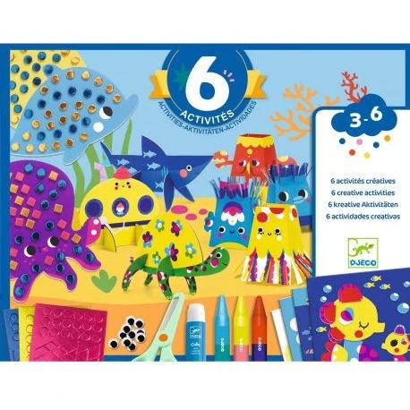 Djeco - Coffret 6 activités La mer et ses plaisirs