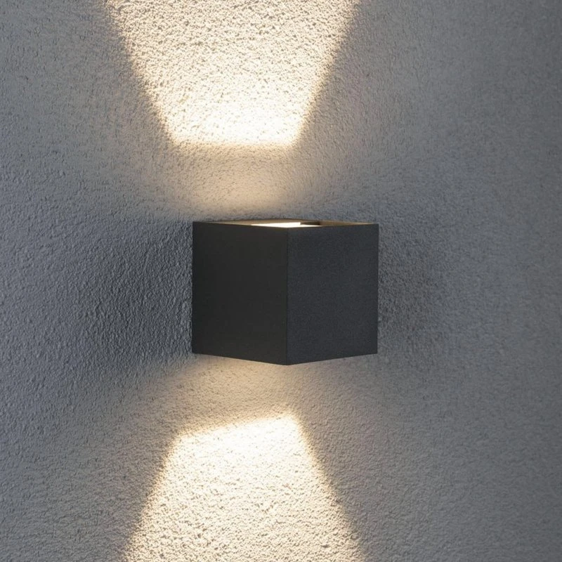 Paulmann Cybo Applique d'extérieur LED 8x8 cm Gris - 2700 K