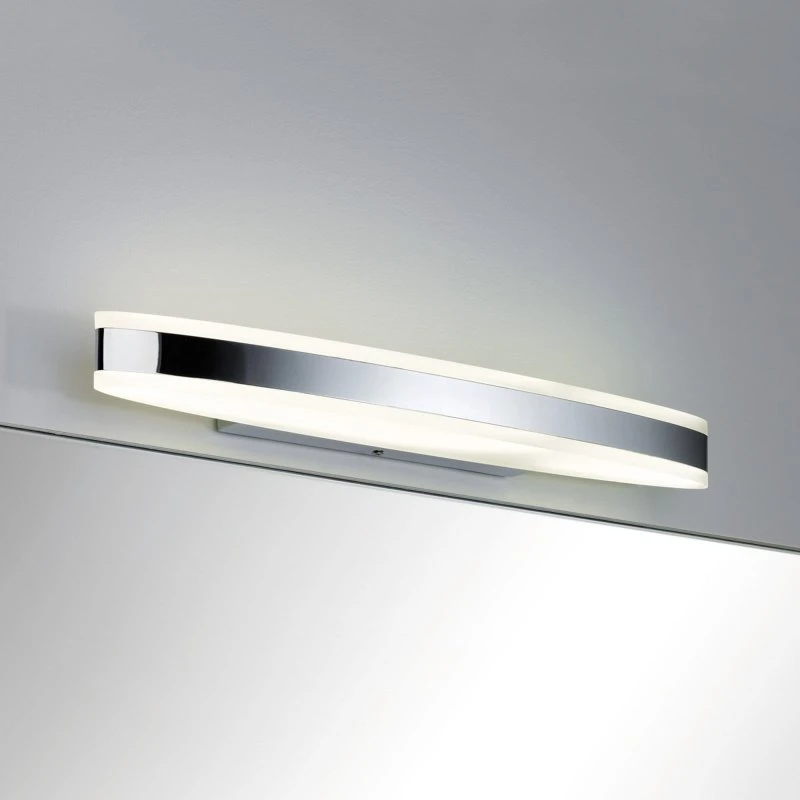 Paulmann Kuma Applique Murale LED 9W IP44 Chrome et Blanc