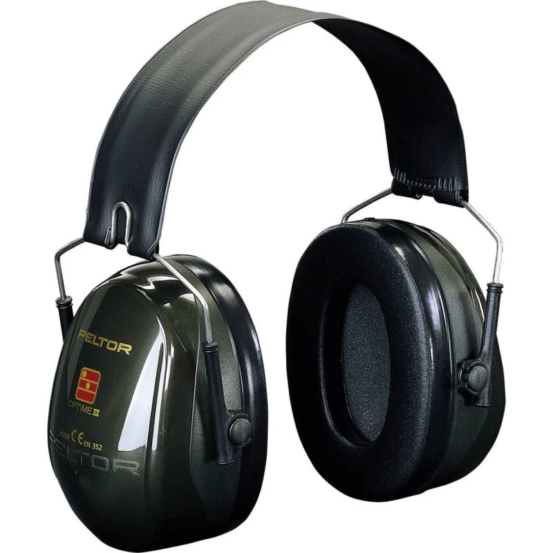3M Peltor Optime II Casque antibruit vert, SNR 31 dB, arceau pliable