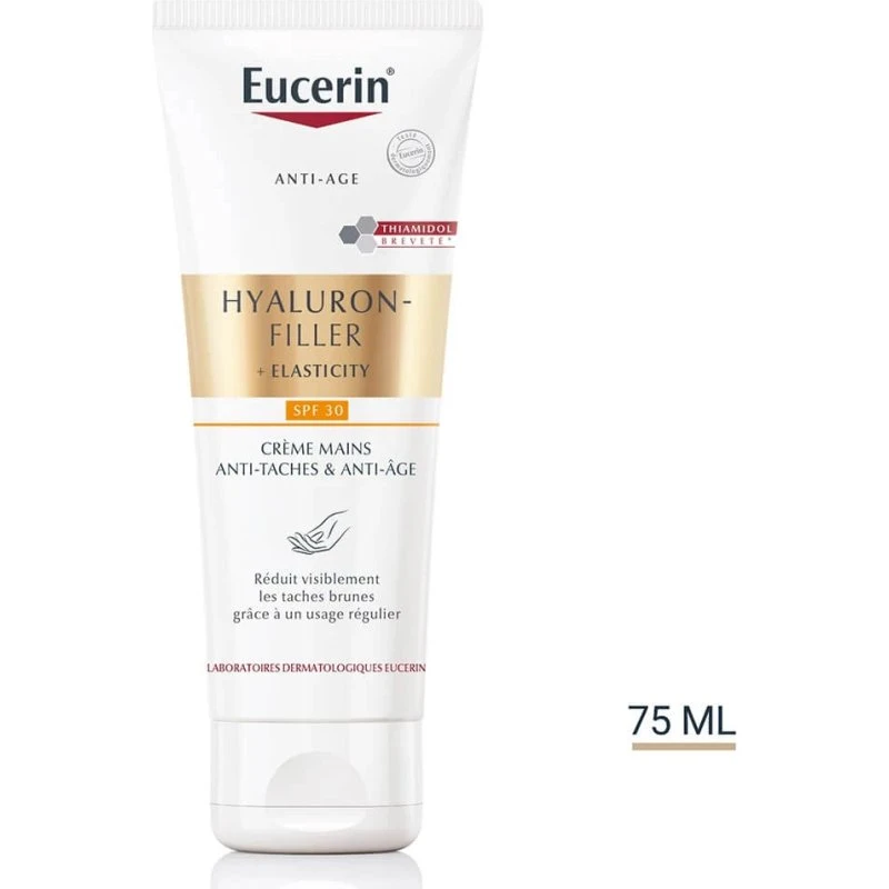 Eucerin Hyaluron-Filler + Elasticity Crème Mains Anti-taches SPF 30 75ml