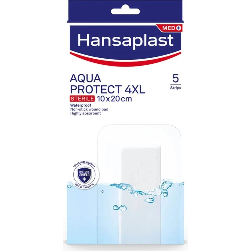 Hansaplast Aqua Protect 4XL Serviettes stériles 10x20cm (5pcs)