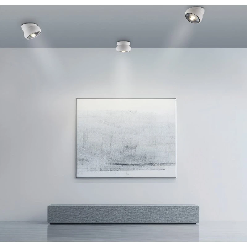 Spot LED PURE Move, blanc, Ø 12 cm, métal/verre