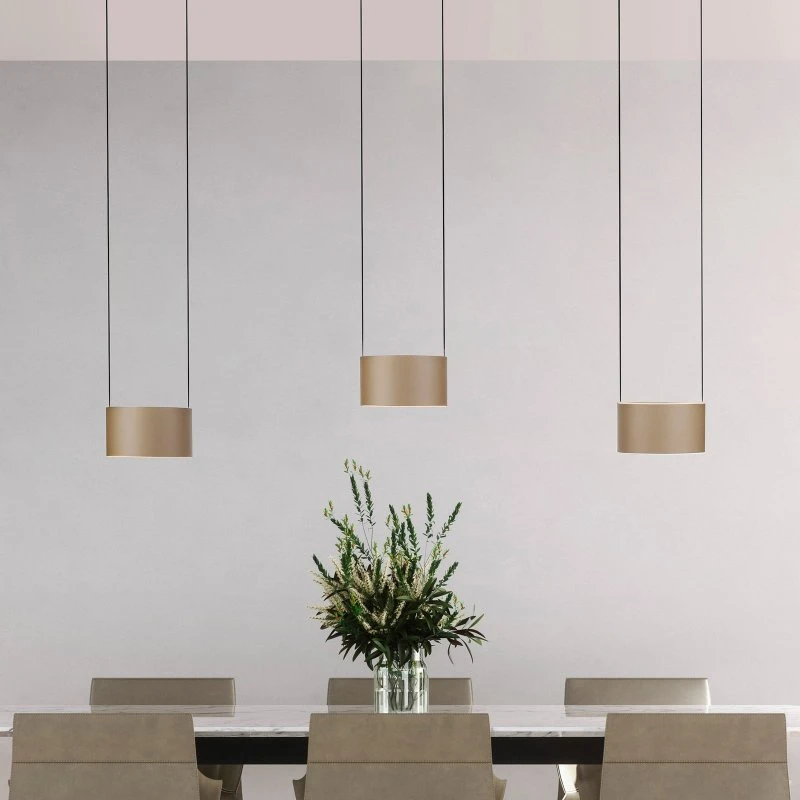 Suspension LED PURE Clipse Bronze - 110 cm - 6 Lampes