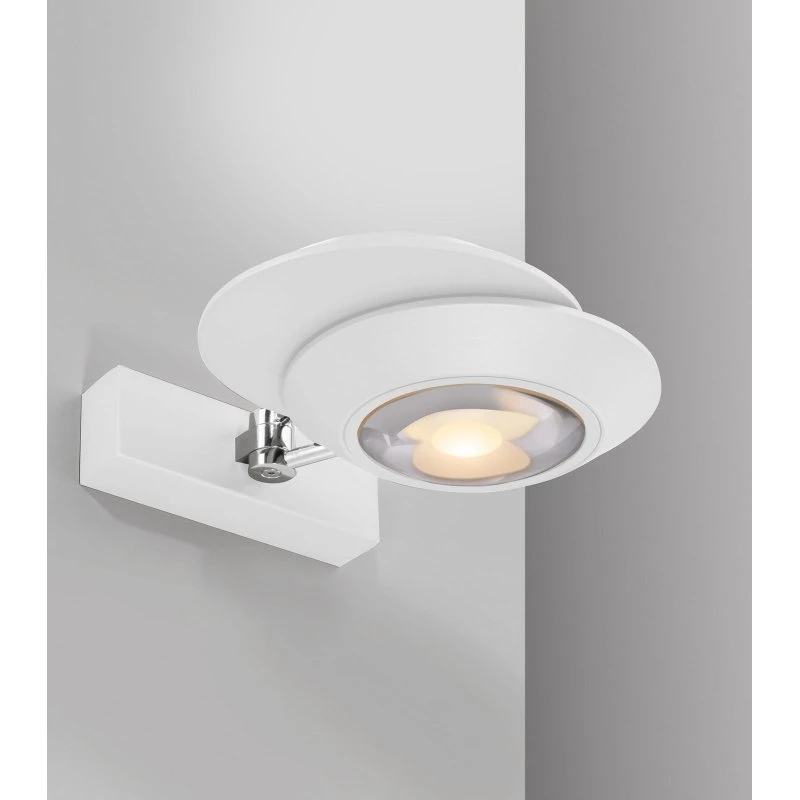 Applique murale LED PURE Oculis, blanche, 30 cm, 2 lampes