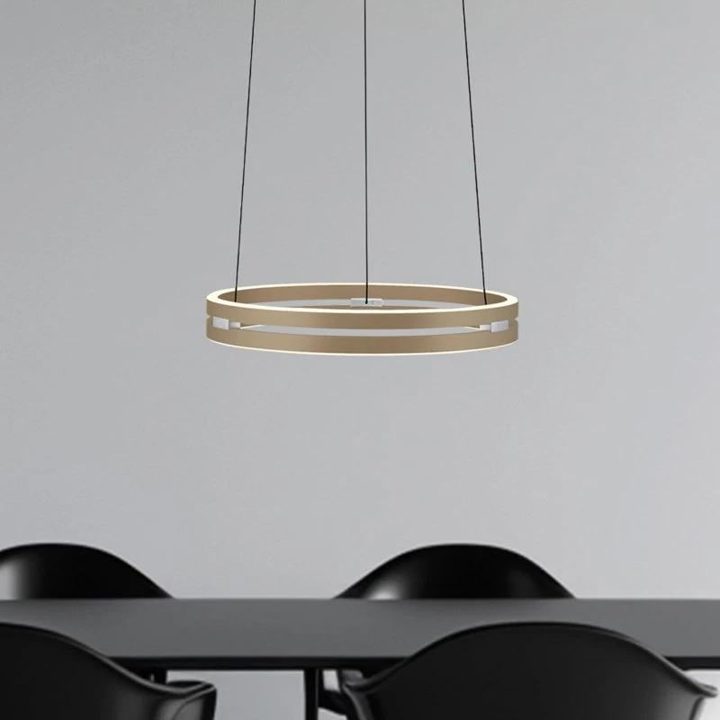 Paul Neuhaus Suspension LED E-Loop Bronze Ø 50 cm