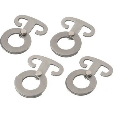 Outwell Crochets Accessoires 4 Pièces Aluminium