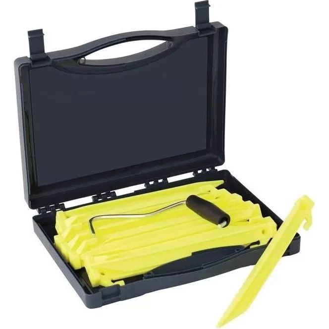 Outwell Boîte à piquets Guyline jaune fluo