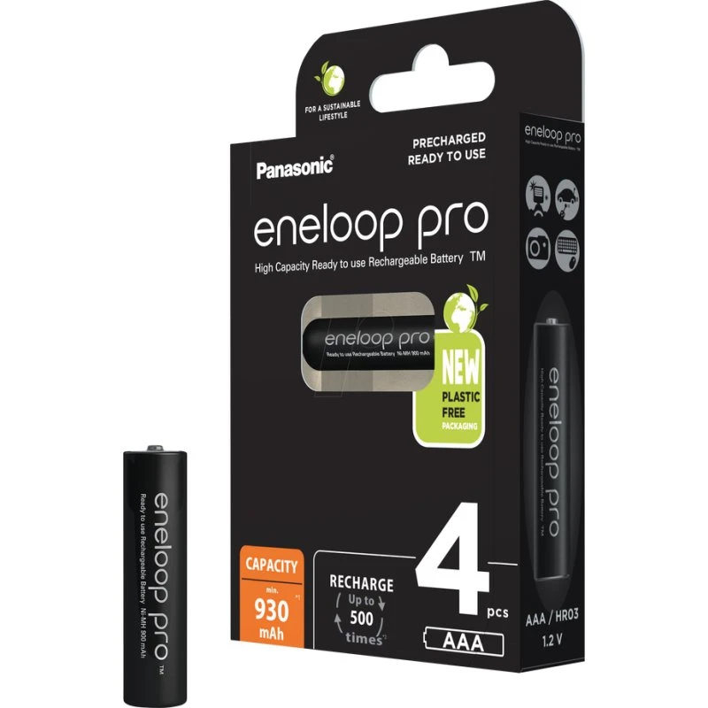 Panasonic Eneloop Pro AAA 930 mAh 4 piles