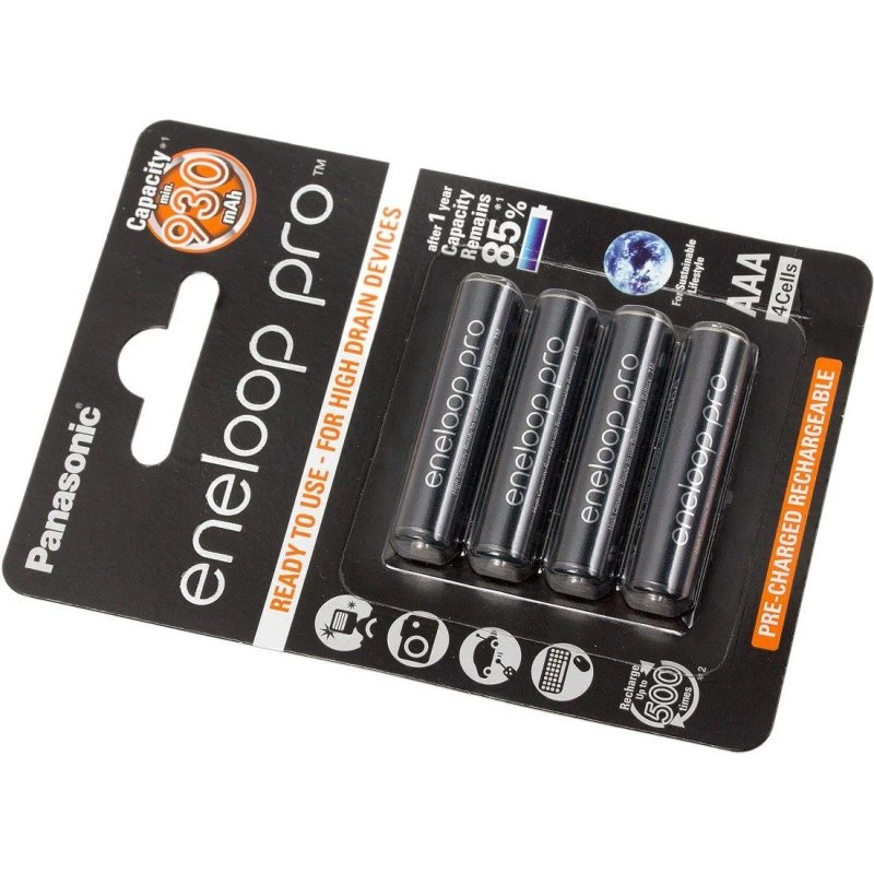 Panasonic Eneloop Pro Micro AA 930 mAh, 4 pièces