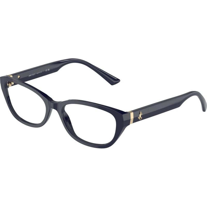 Jimmy Choo JC3015 Montures Optiques Rondes en Acétate Bleu