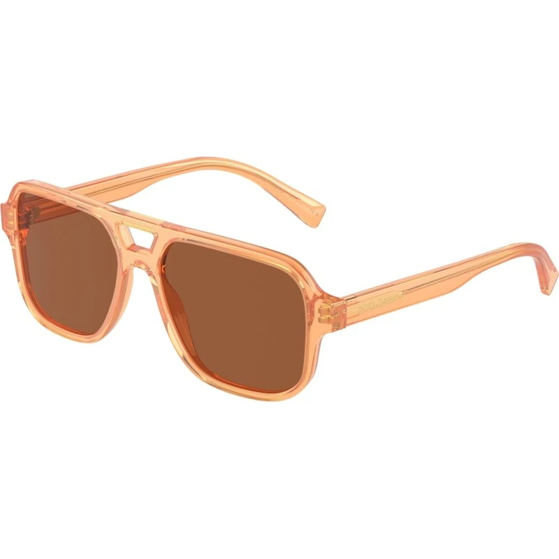 Dolce & Gabbana Enfant DX4003 Lunettes de Soleil Pilote Orange et Marron