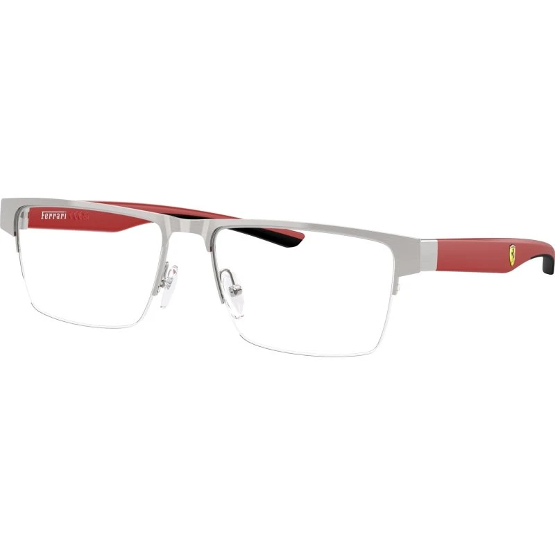 Ferrari Scuderia FZ7007 107 Montures Optiques Métal Argent Carré Homme