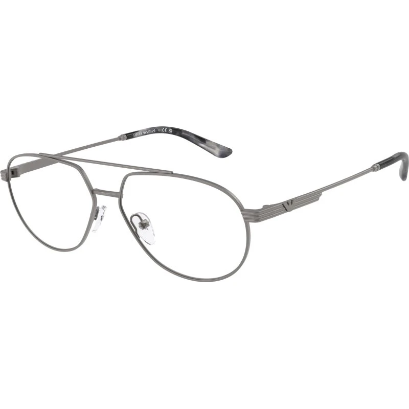 Emporio Armani EA1165 3003 Montures Optiques Pilote Métal Gris