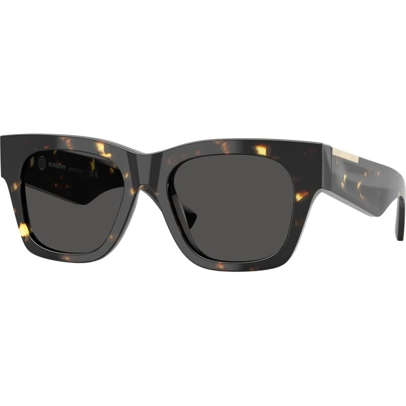 Burberry BE4424 Lunettes de Soleil Carrées Écaille et Gris