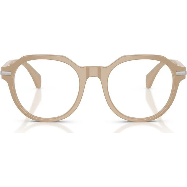 Moncler ME2014 Lunettes de Vue Rondes Rose Unisexe 52mm