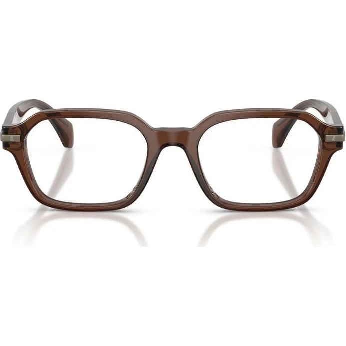 Moncler ME2015 Lunettes de Vue Rectangulaires Marron Unisexe