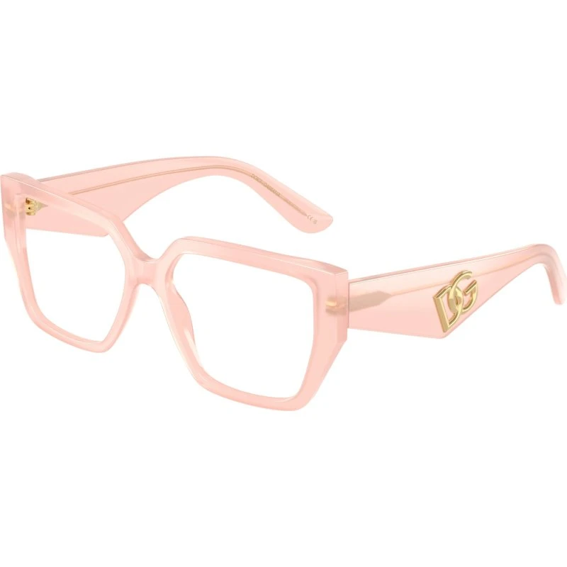 Dolce & Gabbana DG3373 Montures Optiques Carrées Rose Transparent