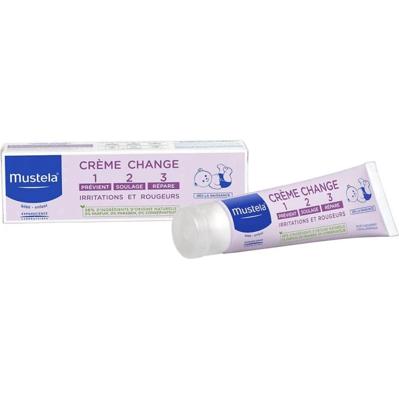 Mustela Crème Pour Le Change 123 Irritations et Rougeurs 100ml