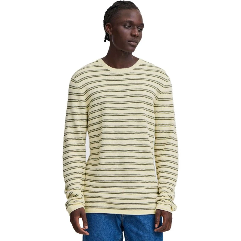 Pull Blend Hajlan Vert en Maille Fine