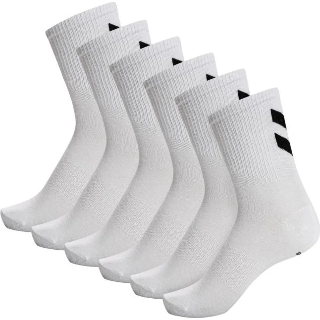Hummel Chaussettes Chevon Mid-Cut - Lot de 6 paires