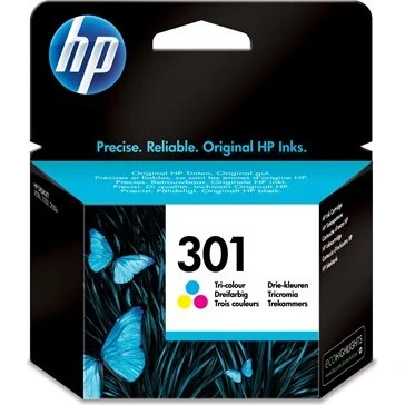 HP 301 Cartouche d'encre 3 couleurs (cyan, magenta, jaune)