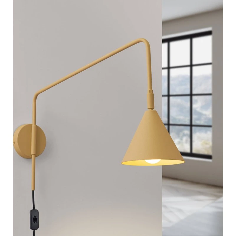 SOLLUX LIGHTING Applique murale LYS dorée, Ø 14 cm, Métal