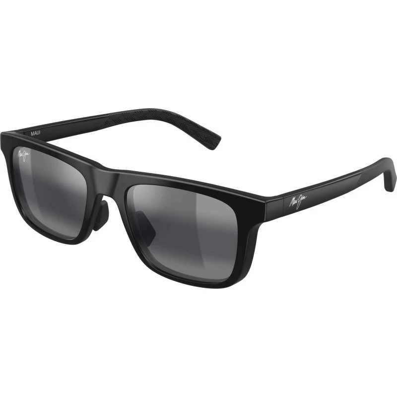 Maui Jim MJ0341S Lunettes de soleil Carrées Bio-injectées Noir/Gris