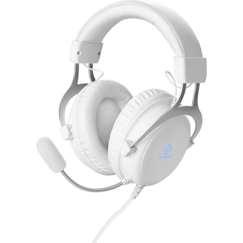 DELTACO GAMING WH85 Casque Blanc Filiaire
