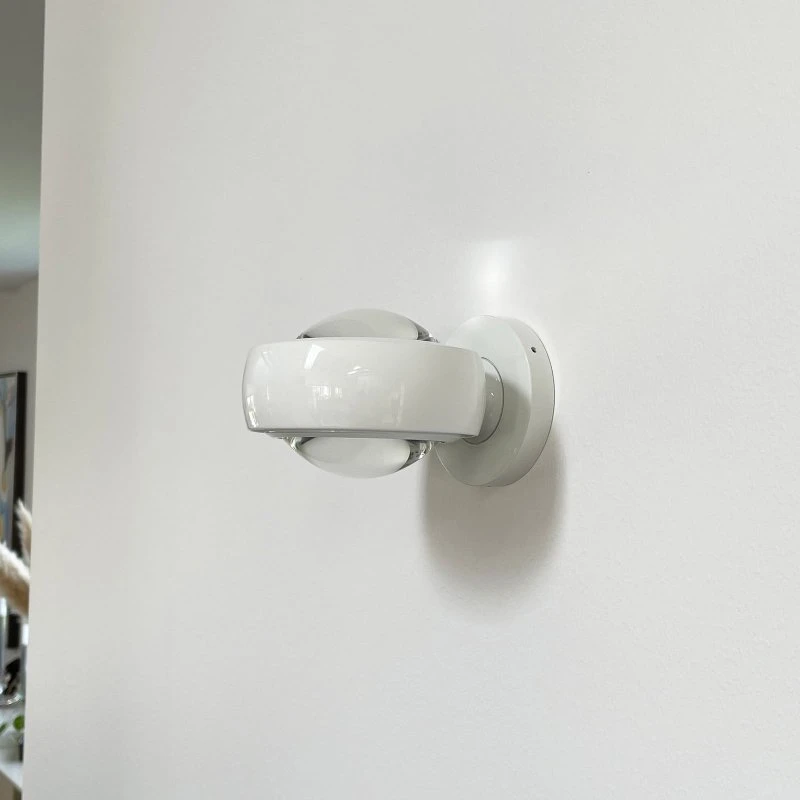 Loom Design Applique Murale Optic Glossy White - Ronde - Aluminium