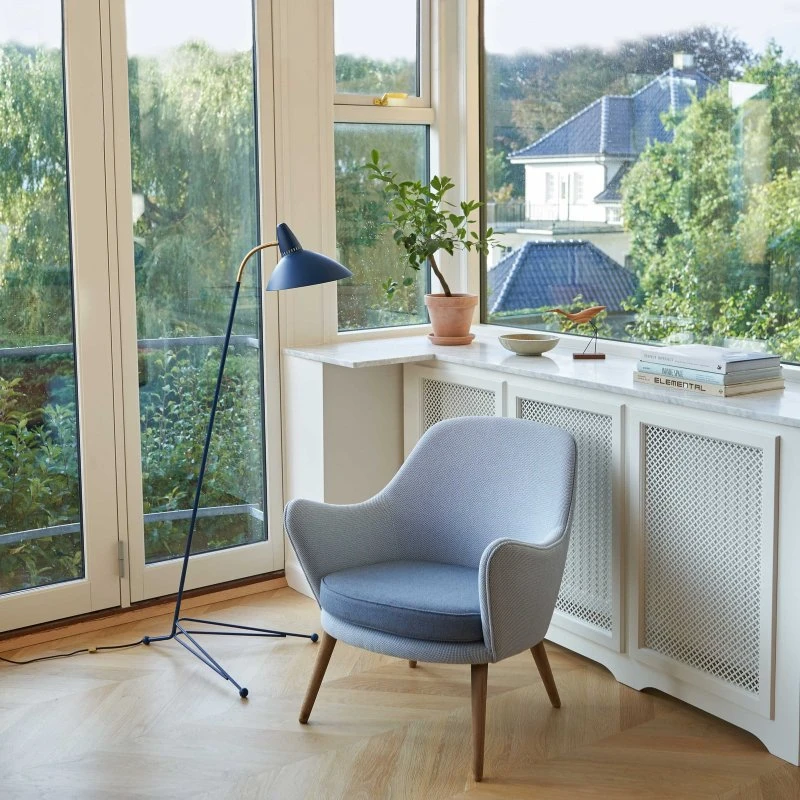 Lampe sur pied Lightsome Warm Nordic - Bleu Azur