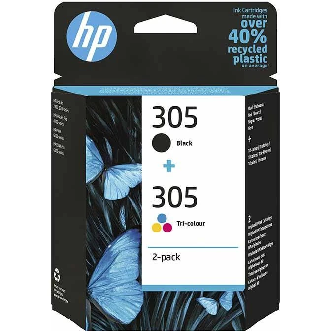 HP 305 Pack 2 Cartouches Noir et Couleur
