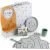 Done by Deer Coffret Repas Silicone 5 Pièces Gris/Jaune/Vert
