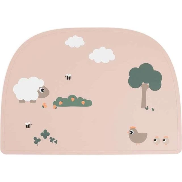Done by Deer Set de table silicone Tiny Farm Poudre