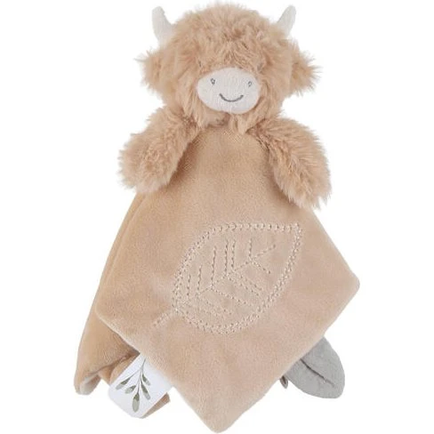 Fluffy Cow - Doudou peluche doux avec lien et tête creuse