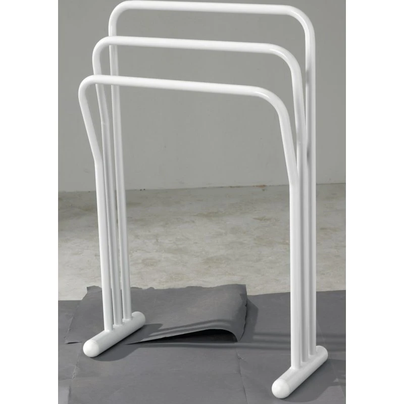 DECOTEC Longchamps - Porte-serviettes 3 barres blanc