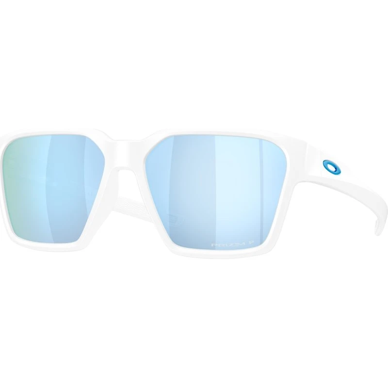 Oakley Homme Lunettes de Soleil Briza OO9497 Blanc/Bleu Polarisées