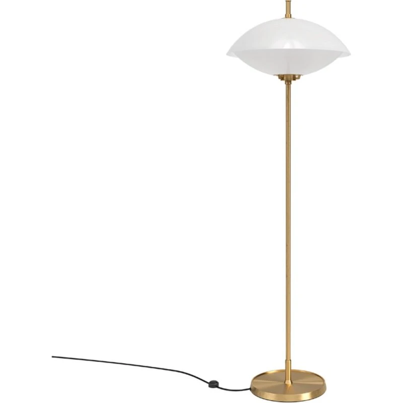 Fritz Hansen Lampadaire Clam Opal et Laiton