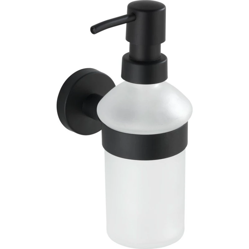 WENKO Bosio Black - Distributeur de savon 200 ml